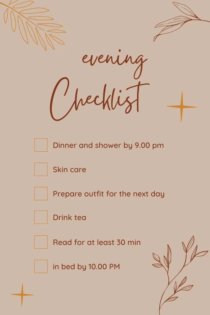 3 Things I Do Every Evening to Stay Organized and Clear My Mind